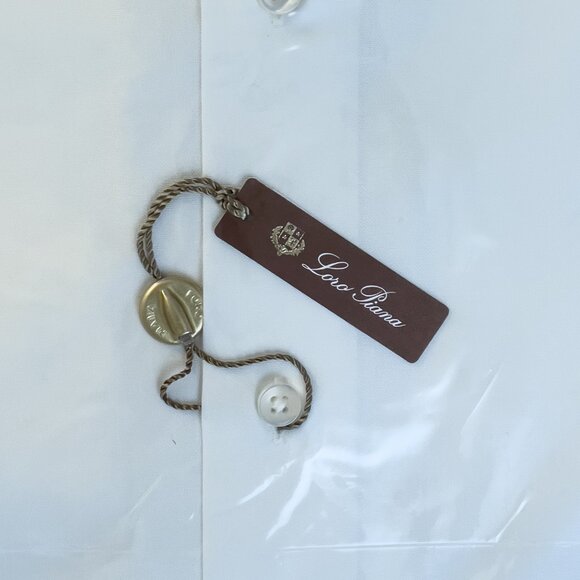 LORO PIANA Men's White Dress Shirt 16.5/42 NWT - Picture 2 of 11